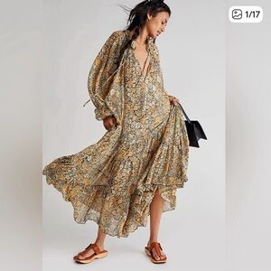Free People Feeling Groovy maxi dress like new